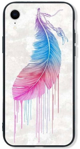TopQ LUXURY iPhone XR Hard Feather 48752 - Phone Cover - Main image