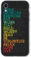 TopQ LUXURY iPhone XR hard Words 48750 - Phone Cover