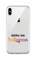 TopQ iPhone XS silikón Instagram 48526 - Kryt na mobil