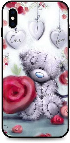 TopQ iPhone XS silicone Teddy Bear 49193 - Phone Cover - Main image
