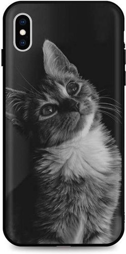 TopQ iPhone XS silicone Cute Cat 49190 - Phone Cover - Main image