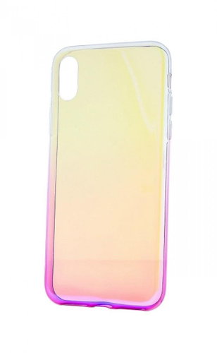 TopQ iPhone XS silicone Ombre Glaze purple 48529 - Phone Case - Main image