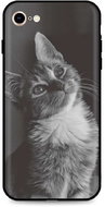 TopQ iPhone SE 2020 silicone Cute Cat 49312 - Phone Cover