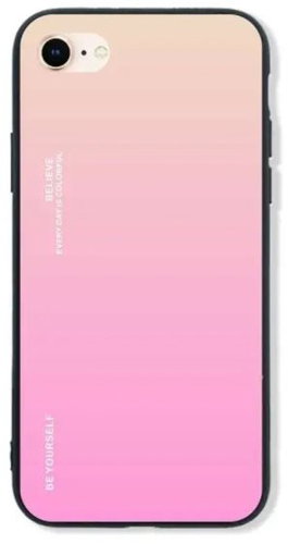TopQ LUXURY iPhone SE 2020 solid rainbow apricot 49262 - Phone Cover - Main image