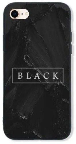 TopQ LUXURY iPhone SE 2020 hard Black 49251 - Phone Cover - Main image