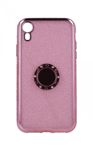 TopQ iPhone XR silicone Diamond pink 49343 - Phone Cover - Main image