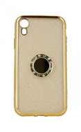 TopQ iPhone XR silicone Diamond gold 49342 - Phone Cover
