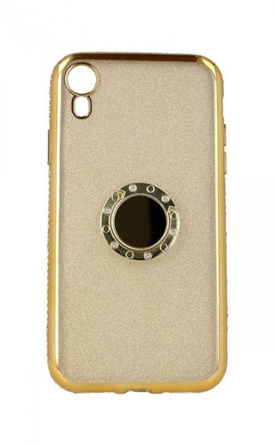 TopQ iPhone XR silicone Diamond gold 49342 - Phone Cover - Main image