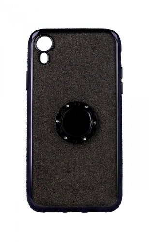 TopQ iPhone XR silicone Diamond black 49341 - Phone Cover - Main image