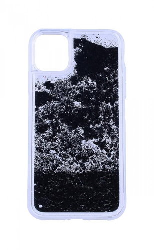Vennus TopQ iPhone 11 Silicone Liquid Black 48669 - Phone Case - Main image