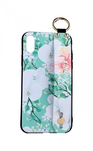 TopQ iPhone XS silicone Retro Flower 3 49523 - Phone Cover - Main image