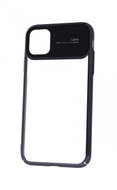 TopQ iPhone 11 Silicone Lens Black Transparent 49482 - Phone Cover