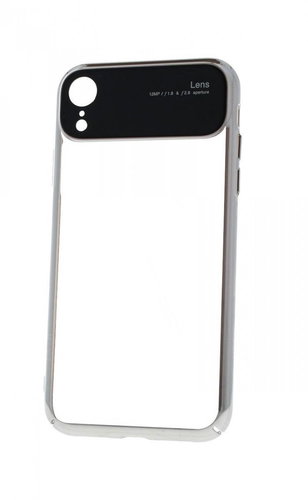 TopQ iPhone XR Silicone Lens Silver Transparent 49473 - Phone Cover - Main image