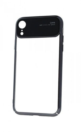 TopQ iPhone XR Silicone Lens Black Transparent 49470 - Phone Cover - Main image