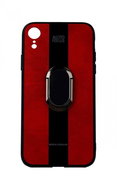 TopQ iPhone XR silicone Auto Focus red with ring 49499 - Phone Cover