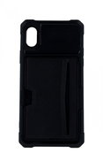 TopQ iPhone XR Silicone Credit Card Black 49469 - Phone Cover