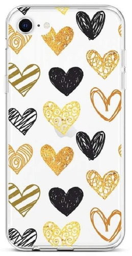 TopQ iPhone SE 2020 Silicone Heart 49597 - Phone Cover - Main image