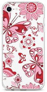 TopQ iPhone SE 2020 silicone Pink Butterfly 49595 - Phone Cover
