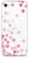 TopQ iPhone SE 2020 silicone Violet Blossom 49587 - Phone Cover