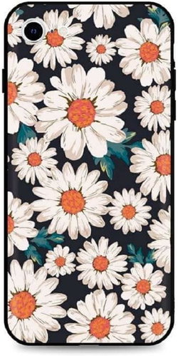 TopQ iPhone SE 2020 3D silicone Daisies 49723 - Phone Cover - Main image