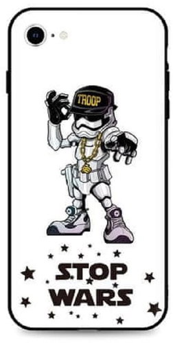 TopQ iPhone SE 2020 3D silicone Stormtrooper 49721 - Phone Cover - Main image