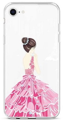 TopQ iPhone SE 2020 silicone Pink Princess 49590 - Phone Cover - Main image