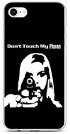 TopQ iPhone SE 2020 silicone Don't Touch Gun 49565 - Phone Cover
