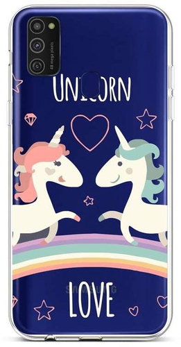 TopQ Samsung M21 silicone Unicorn Love 49865 - Phone Cover - Main image