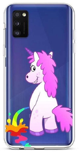 TopQ Samsung A41 silicone Rude Unicorn 49839 - Phone Cover - Main image