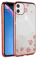Forcell iPhone 11 silicone pink with pink flowers 44018 - Phone Case