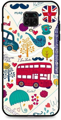 TopQ Xiaomi Redmi Note 9 Pro 3D silicone London 50138 - Phone Cover - Main image