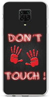 TopQ Xiaomi Redmi Note 9 Pro silicone Don't Touch Red 50075 - Phone Cover