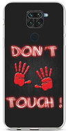 TopQ Xiaomi Redmi Note 9 silicone Don't Touch Red 50037 - Phone Cover