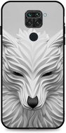 TopQ LUXURY Xiaomi Redmi Note 9 solid White wolf 49978 - Phone Cover
