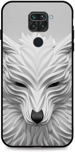 TopQ LUXURY Xiaomi Redmi Note 9 solid White wolf 49978 - Phone Cover - Main image