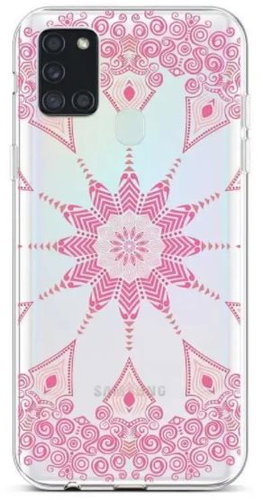 TopQ Samsung A21s silicone Pink Mandala 50389 - Phone Cover - Main image
