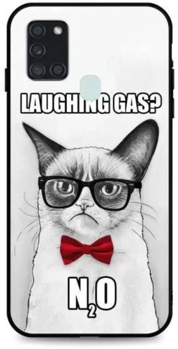 TopQ Samsung A21s 3D silicone Grumpy Cat 50382 - Phone Cover - Main image