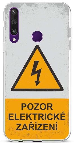TopQ Huawei Y6p silicone Attention electrical equipment 50284 - Phone Cover - Main image