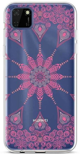 TopQ Huawei Y5p silicone Pink Mandala 50262 - Phone Cover - Main image