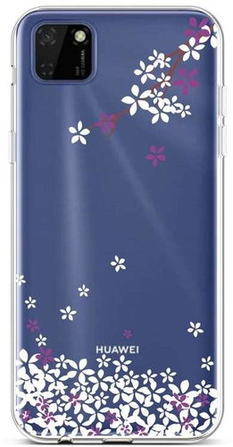 TopQ Huawei Y5p silicone Sakura flowers 50261 - Phone Cover - Main image