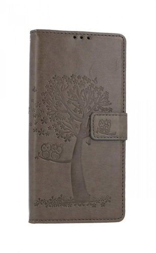 TopQ Xiaomi Redmi Note 9 Pro booklet Grey Owl Tree 50736 - Phone Cover - Main image
