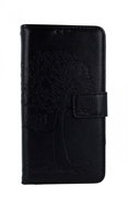 TopQ Huawei Y5p booklet Black tree owls 50716 - Phone Cover