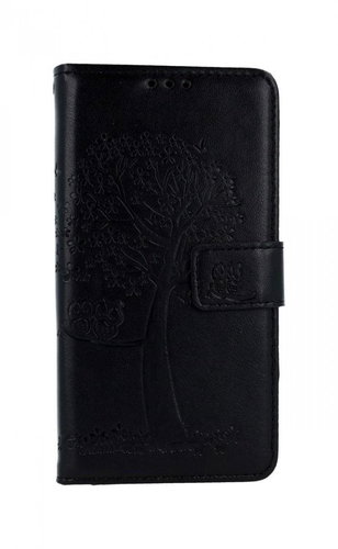 TopQ Huawei Y5p booklet Black tree owls 50716 - Phone Cover - Main image
