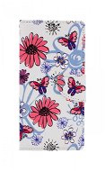 TopQ Xiaomi Redmi Note 9 Pro knihový Flowers 50663 - Kryt na mobil