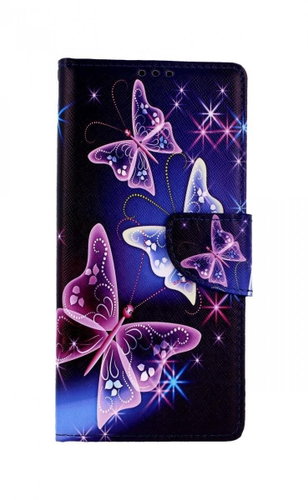 TopQ Xiaomi Redmi Note 9 Pro book Blue with butterflies 50622 - Phone Cover - Main image