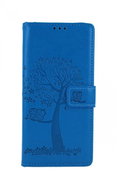 TopQ Samsung A21s booklet Blue tree owls 50710 - Phone Cover
