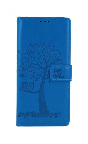 TopQ Samsung A21s booklet Blue tree owls 50710 - Phone Cover - Main image