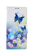TopQ Samsung A21s booklet White with butterfly 50520 - Phone Cover
