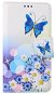 TopQ iPhone 11 knižkové Biele s motýlikom 49774 - Puzdro na mobil