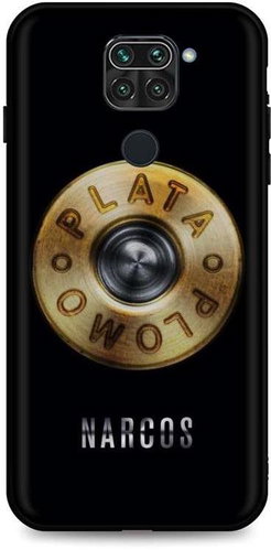 TopQ Xiaomi Redmi Note 9 silicone Plata O Plomo 51162 - Phone Cover - Main image